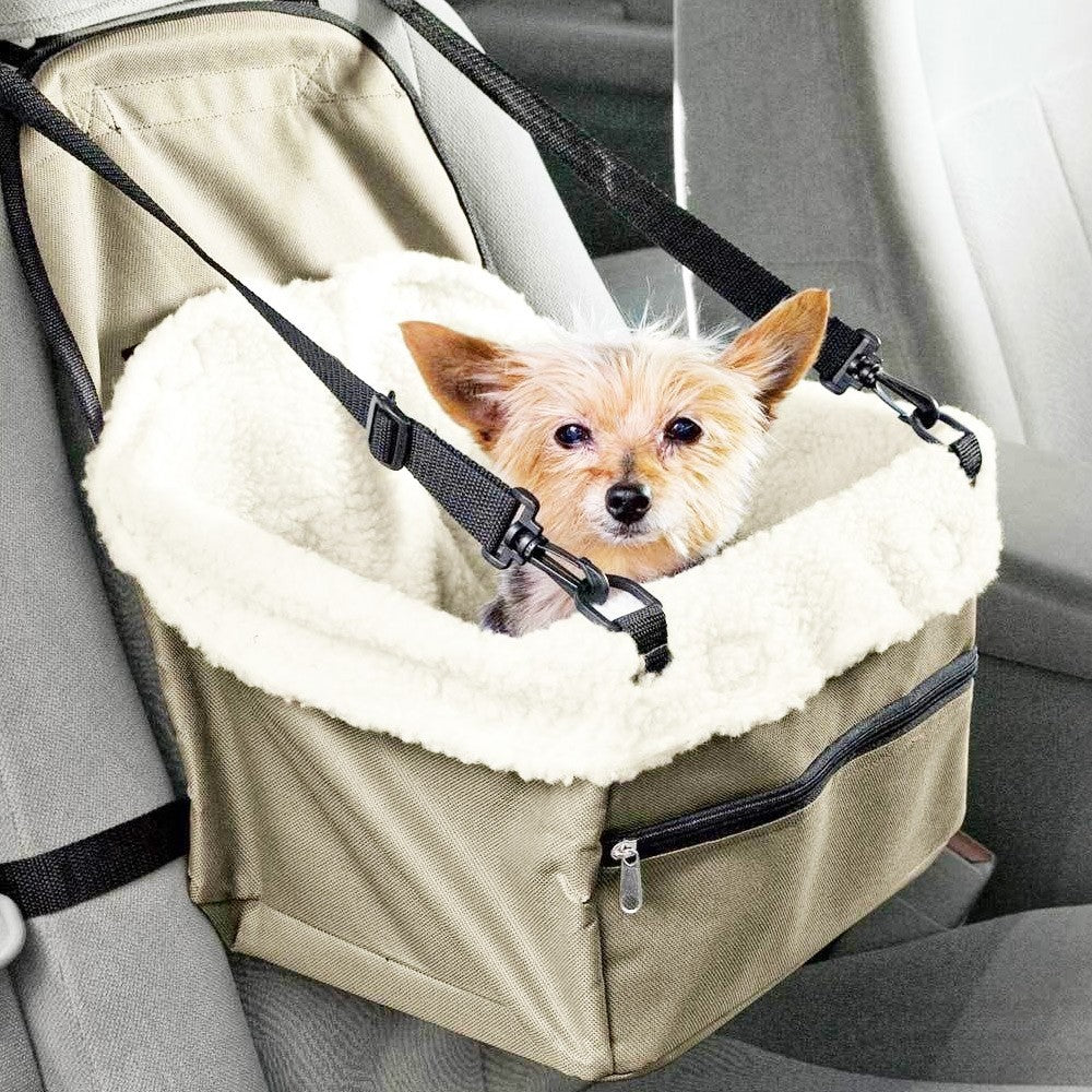 Asiento de Seguridad para Mascotas con Manta Polar