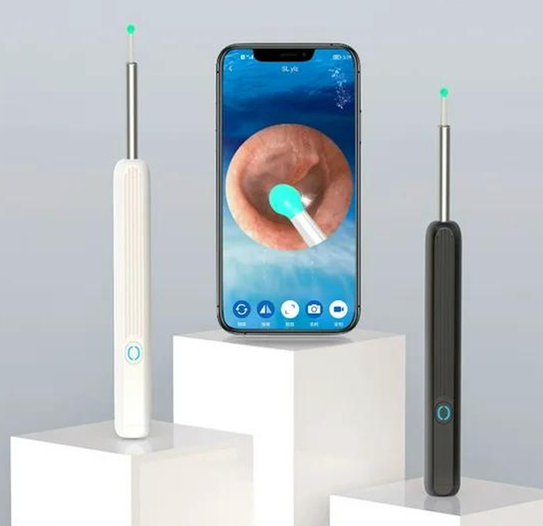 Otoscopio Digital WiFi con Cámara HD y Giroscopio 3 Ejes – Compatible Android/iOS